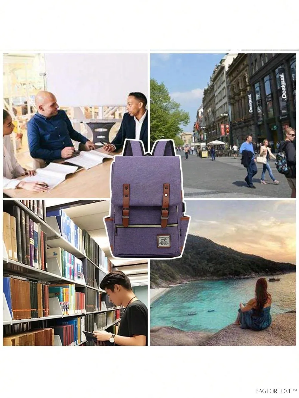 BagForLove - Travel-Friendly Notebook Bag with Built-In USB Charging Hub