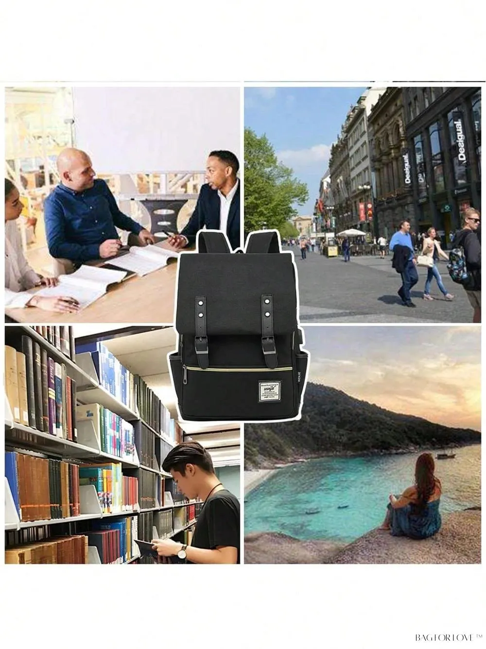 BagForLove - Travel-Friendly Notebook Bag with Built-In USB Charging Hub