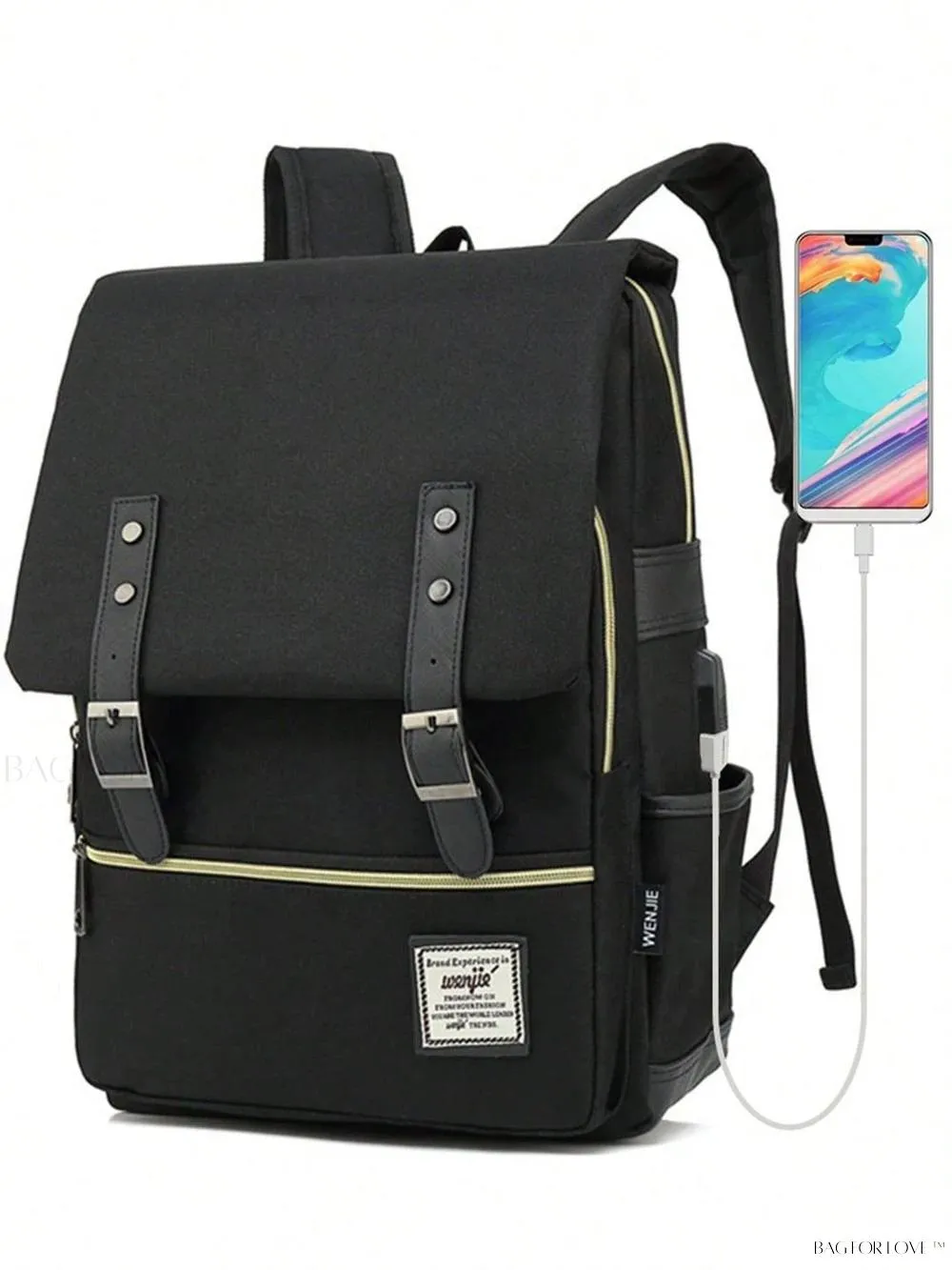 BagForLove - Travel-Friendly Notebook Bag with Built-In USB Charging Hub