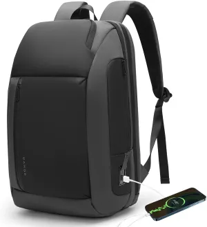 BANGE Travel BackpacksOvernight Laptop Carry-On Backpack for Airplanes Waterproof 15.6 inch Laptop Backpack for Men and Women (Grey)