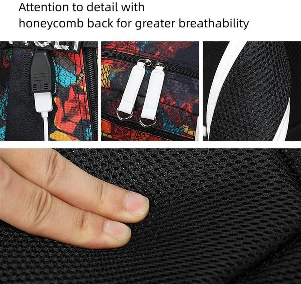 Basketball Player 23 Student School Bag, Laptop Backpack, Ultra-Light Travel Bag, For Men And Women (Black3)