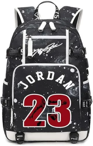 Basketball Player 23 Student School Bag, Laptop Backpack, Ultra-Light Travel Bag, For Men And Women (Planet3)