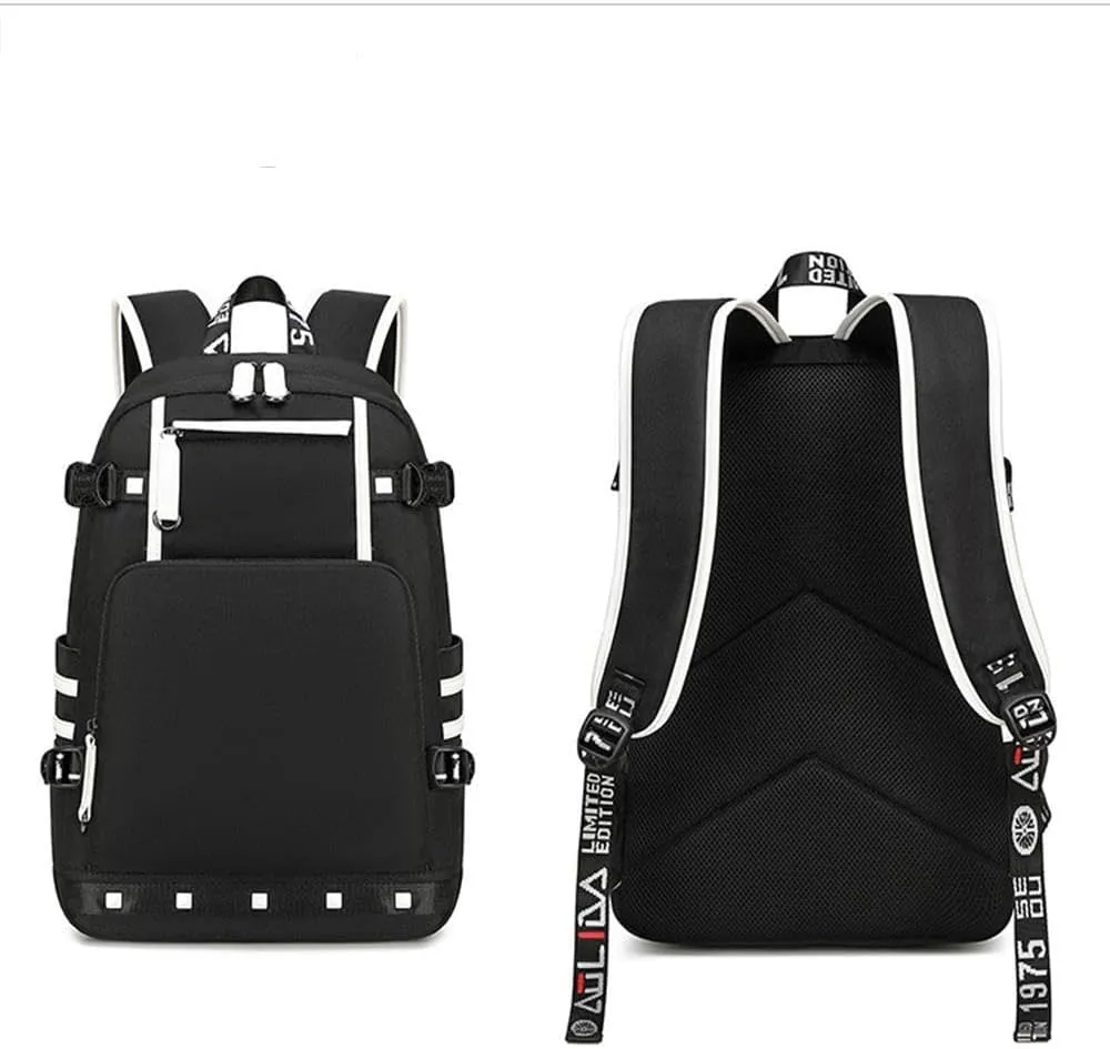 Basketball Star 23 Athletes Laptop Backpack Student Backpack Men Women Ultra Light Travel Bag (Black1)