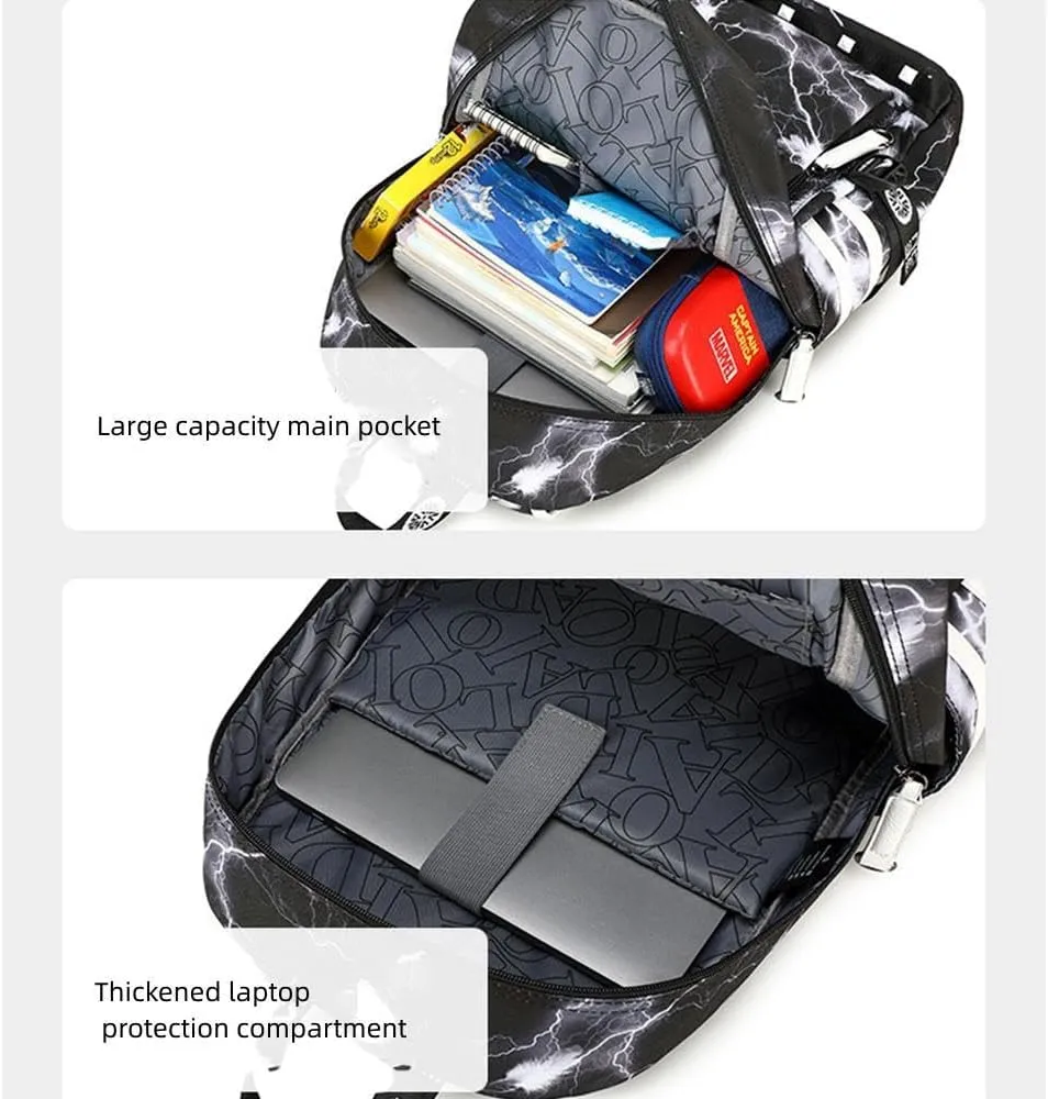 Basketball Star 23 Athletes Laptop Backpack Student Backpack Men Women Ultra Light Travel Bag (Black1)