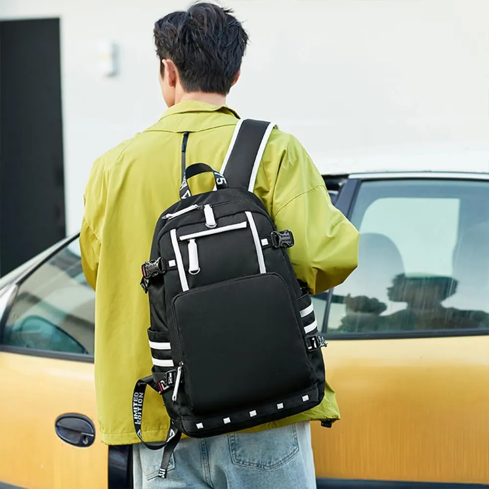 Basketball Star 23 Athletes Laptop Backpack Student Backpack Men Women Ultra Light Travel Bag (Black1)