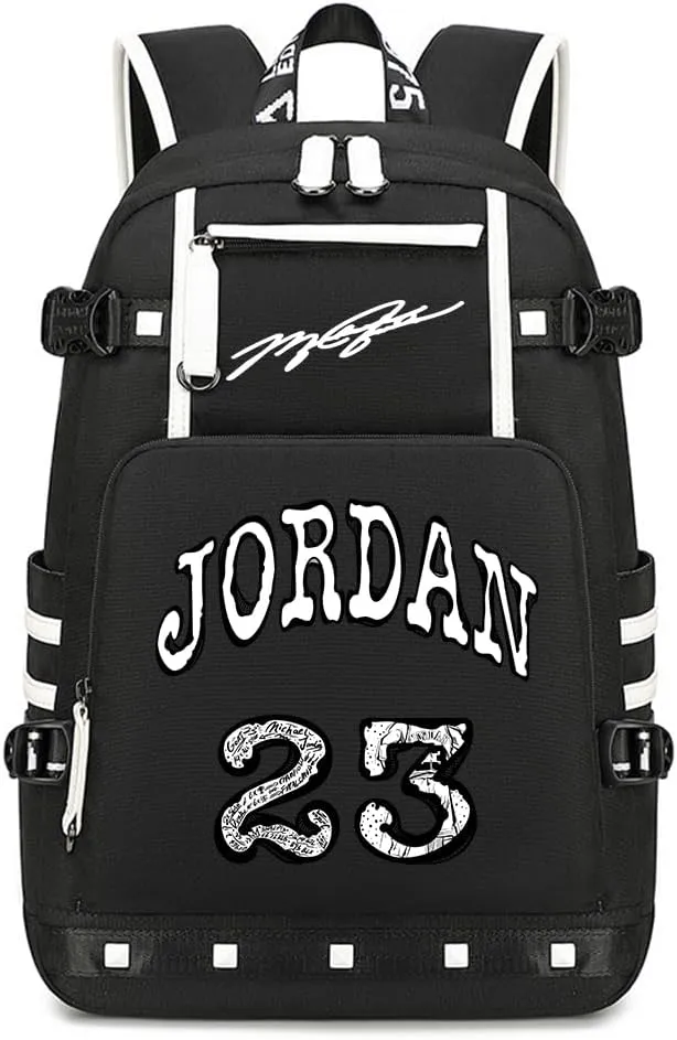 Basketball Star 23 Athletes Laptop Backpack Student Backpack Men Women Ultra Light Travel Bag (Black1)