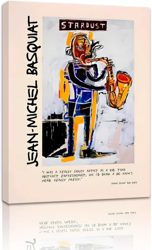 Basquiat Poster, Canvas Prints Jean Michel Basquiat Art, Basquiat Art Wall Decor, Street Wall Art, Basquiat Wall Art, Basquiat Decoration, Framed Basquiat Home Decor Ready To Hang