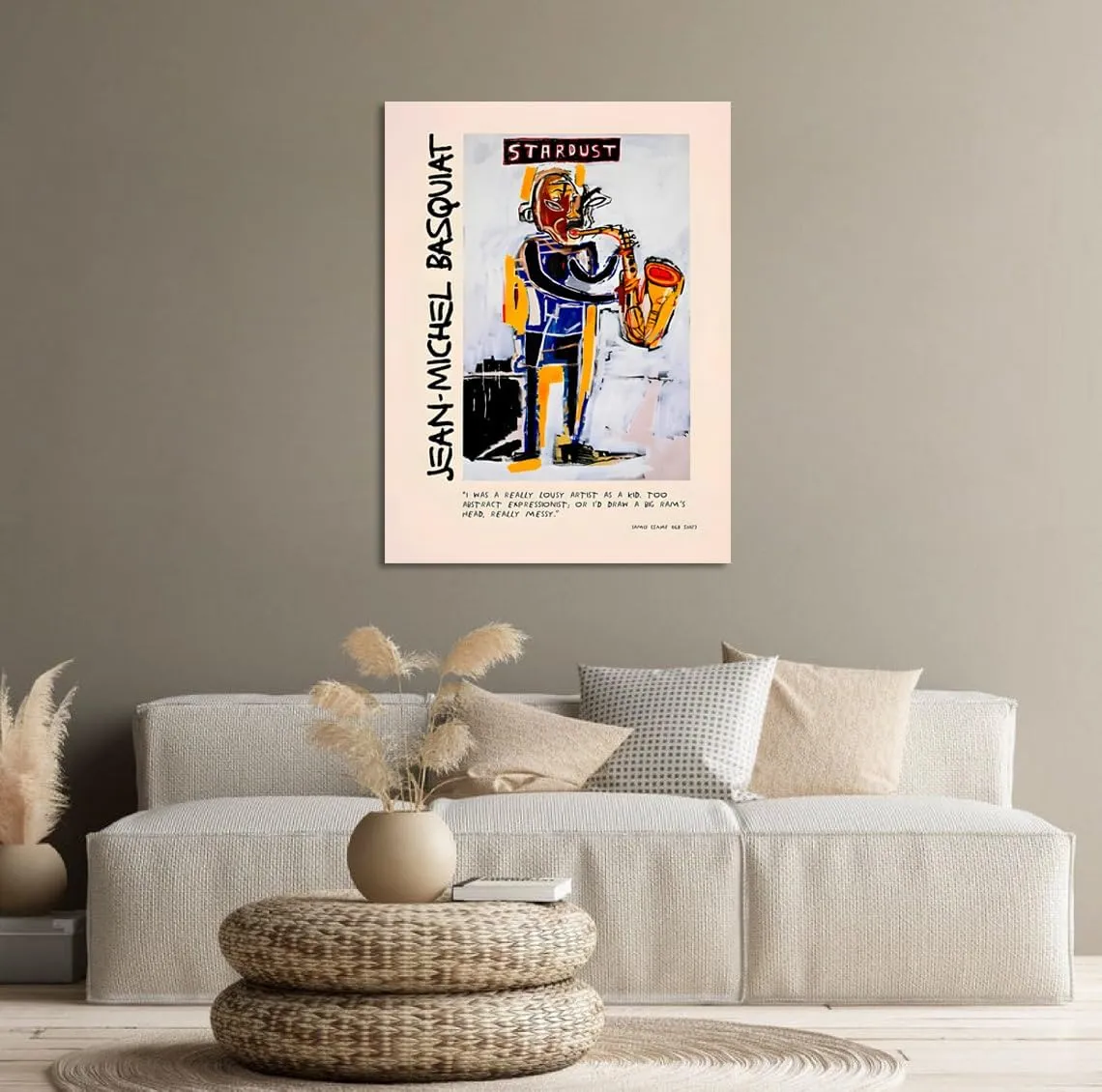 Basquiat Poster, Canvas Prints Jean Michel Basquiat Art, Basquiat Art Wall Decor, Street Wall Art, Basquiat Wall Art, Basquiat Decoration, Framed Basquiat Home Decor Ready To Hang