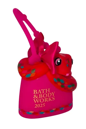 Bath and Body Works Orange and Pink Snake Pocketbac Hand Sanitzer Holder