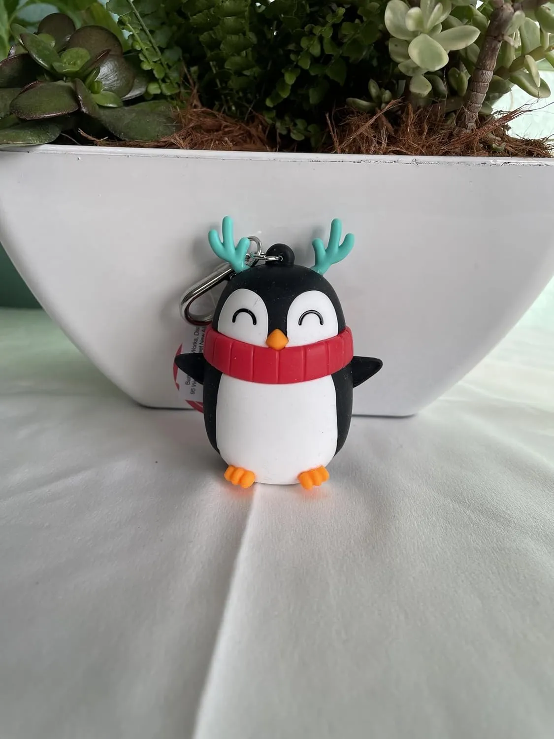 Bath Body Works Hand Sanitizer Holder Light Up Reindeer Penguin, 1 Count (Pack of 1)