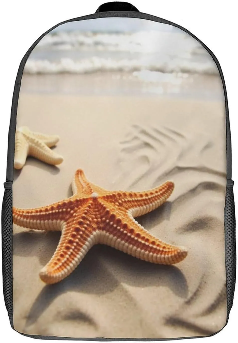 Beach Landscape Backpack, Laptop Backpack for Men, 17 Inch Travel Hiking Daypack, Casual Backpack