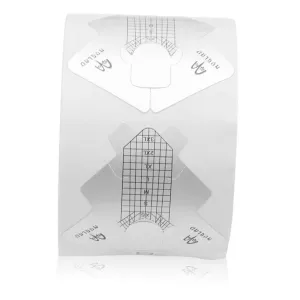 Beaupretty Diy Nail Supplies Fish Shape Aluminum Foil Paper Holder Nail Art Form Sticker Tips Guide Extension Sticker