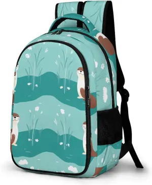 Beaver Unisex Backpack Casual Daypacks Dual Compartment Shoulders Bag for Camping Hiking Travel Gear