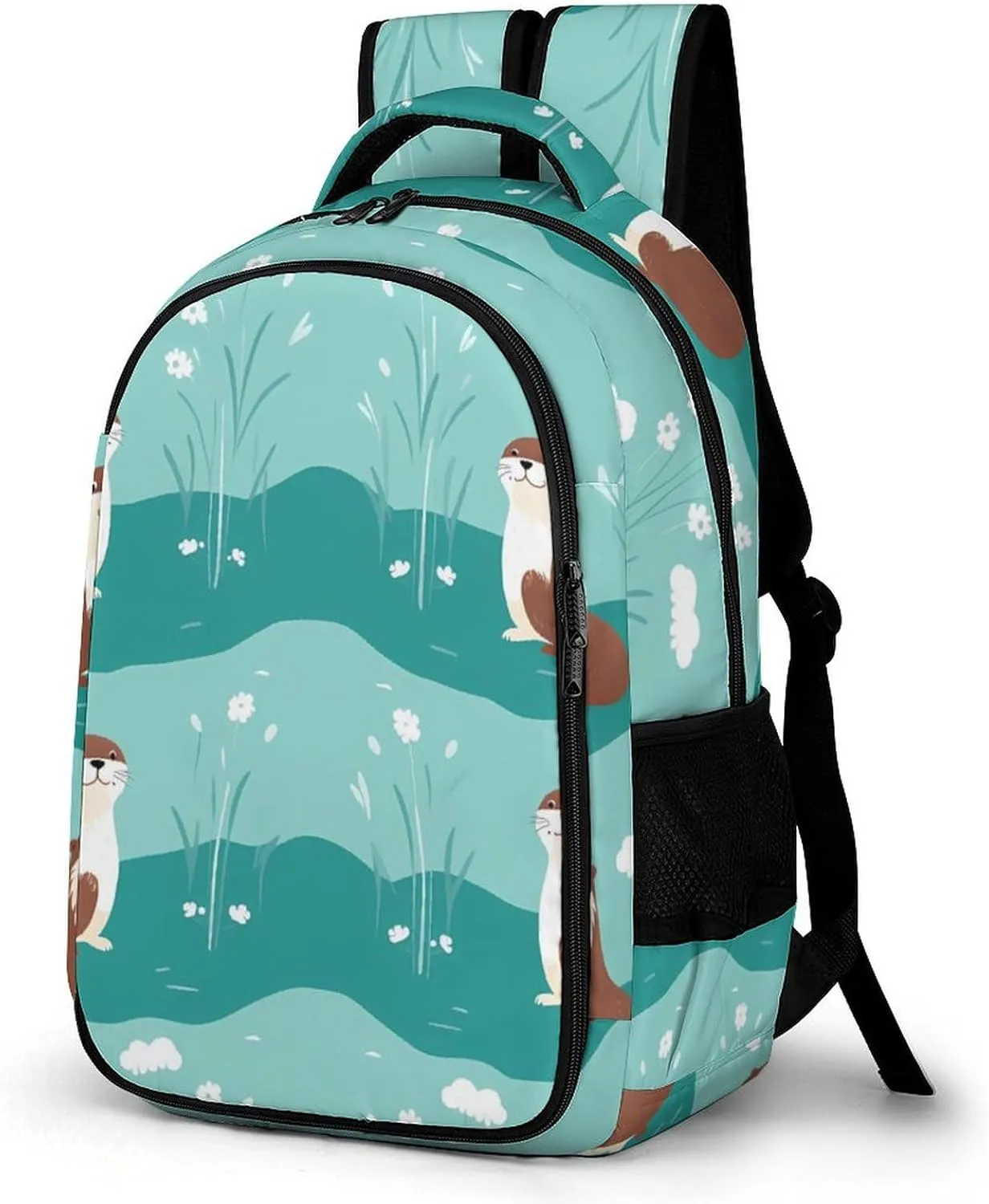 Beaver Unisex Backpack Casual Daypacks Dual Compartment Shoulders Bag for Camping Hiking Travel Gear