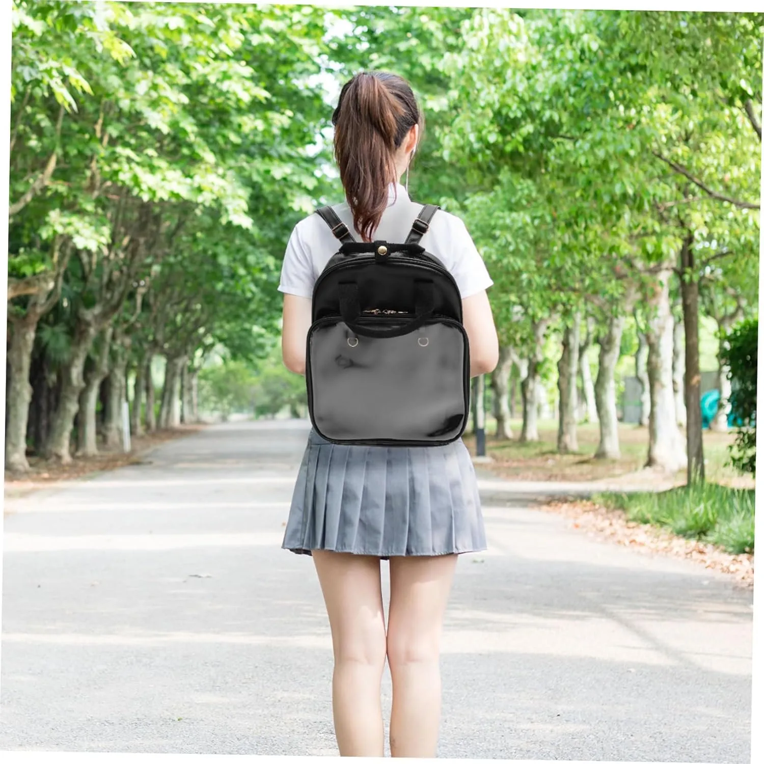 BESPORTBLE Candy Backpack for Girls School Bag Pvc Satchel Fashion Shoulder Bag for Boys and Girls Women