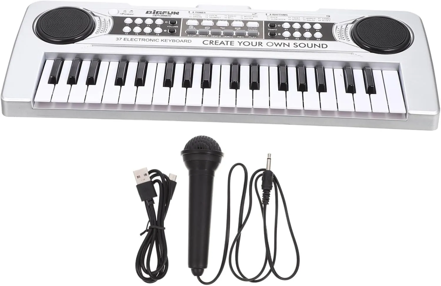 BESPORTBLE Piano Plaything Key Electronic Keyboard with Microphone Musical Education Present for Engaging Inspire Creativity and Musical Interest
