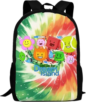 Bfdi-Battle for Dream-Island Backpack,3d Print Laptop Backpack Lightweight Casual Daypack Bookbag Multi-Function Travel Backpack 16.5 In