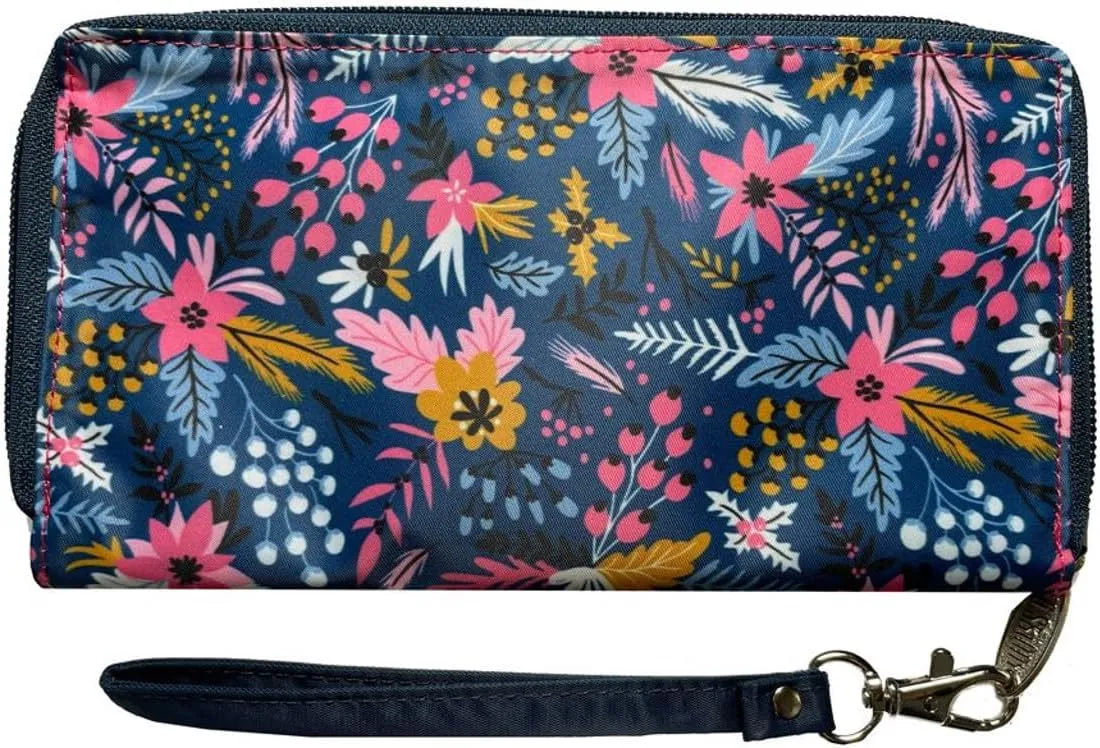 Big Skinny Women's Panther Clutch Slim Wallet, Holds Up to 40 Cards