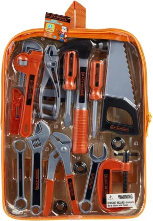 BLACK DECKER Jr. 23 Piece Backpack Set
