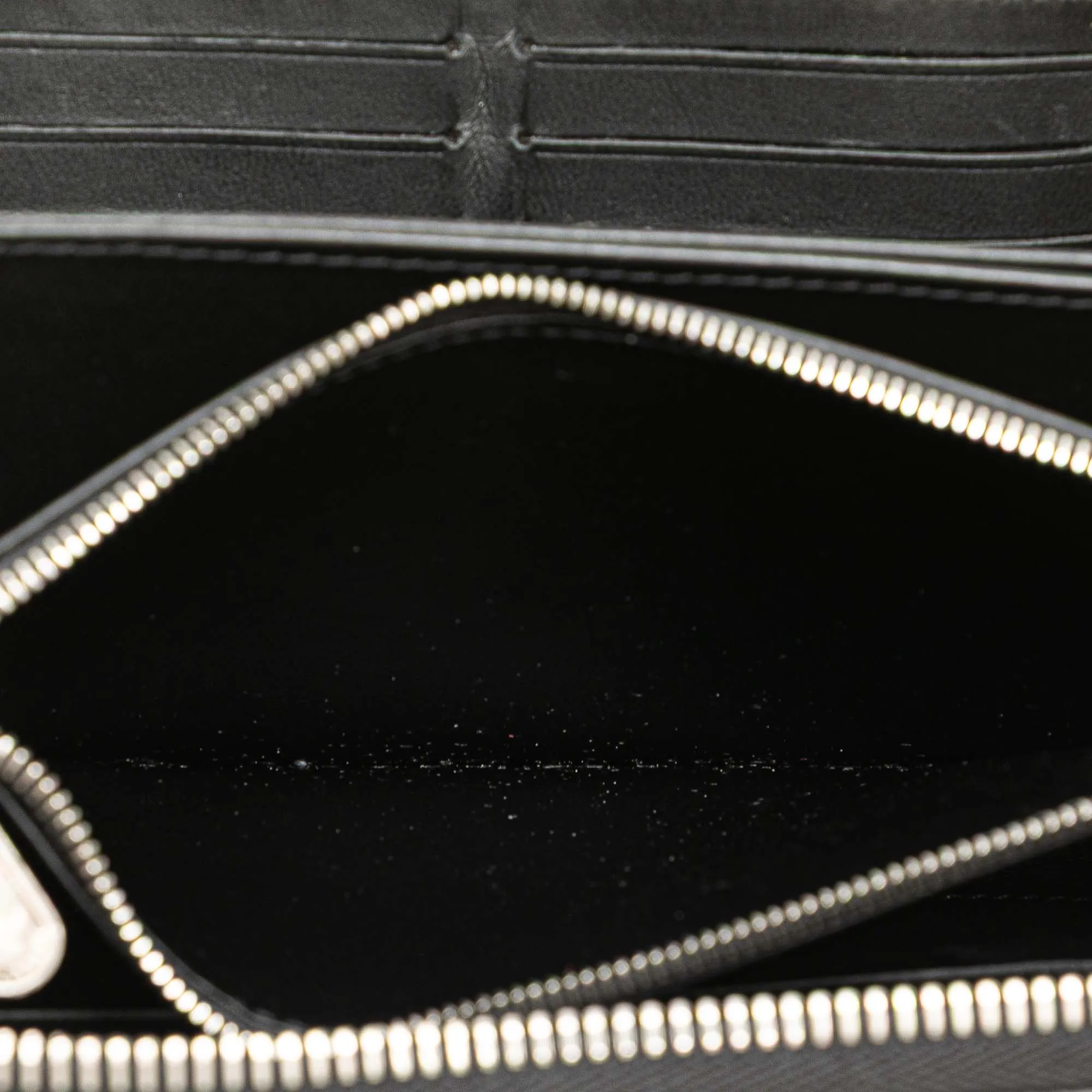 Black Louis Vuitton Monogram Mahina Zippy Wallet