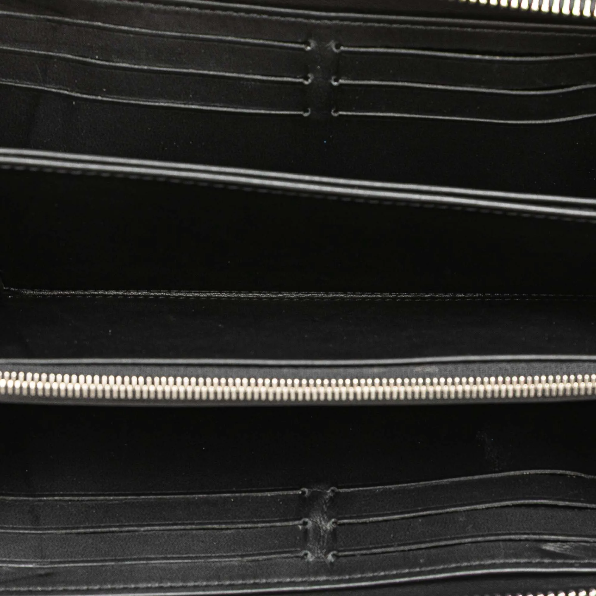Black Louis Vuitton Monogram Mahina Zippy Wallet