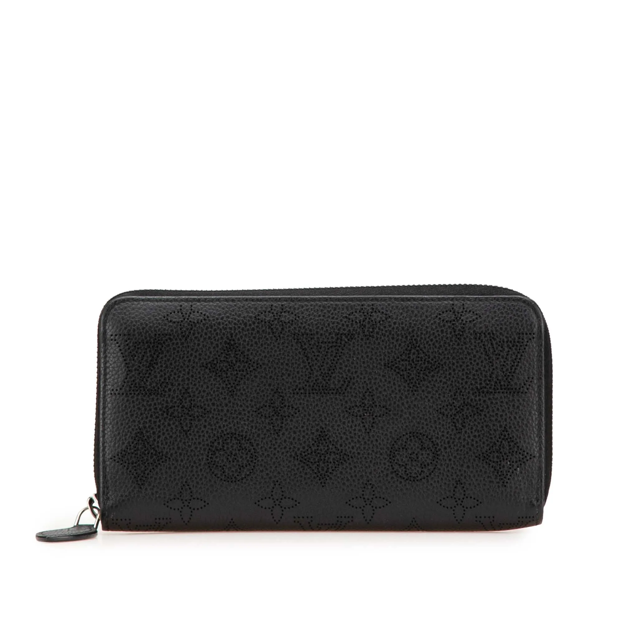 Black Louis Vuitton Monogram Mahina Zippy Wallet