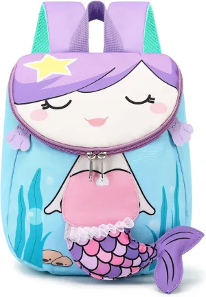 Bluboon Toddlers Backpack for Girls Cute Preschool Backpack 3D Schoolbag Toddler Bookbag for Kids