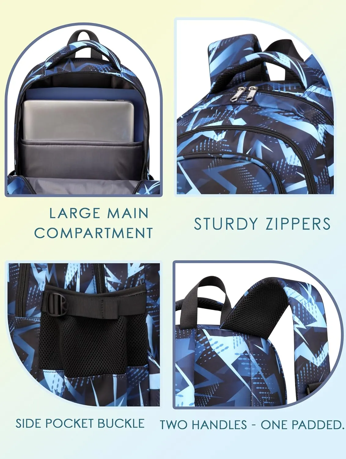 BLUEFAIRY Kids Backpack for Boys Elementary Primary Middle School Bags for Child Bookbags Back to School Gifts with Tablet Sleeve Large Compartment Mochila Para Niños Age 6-10 Aegean Blue