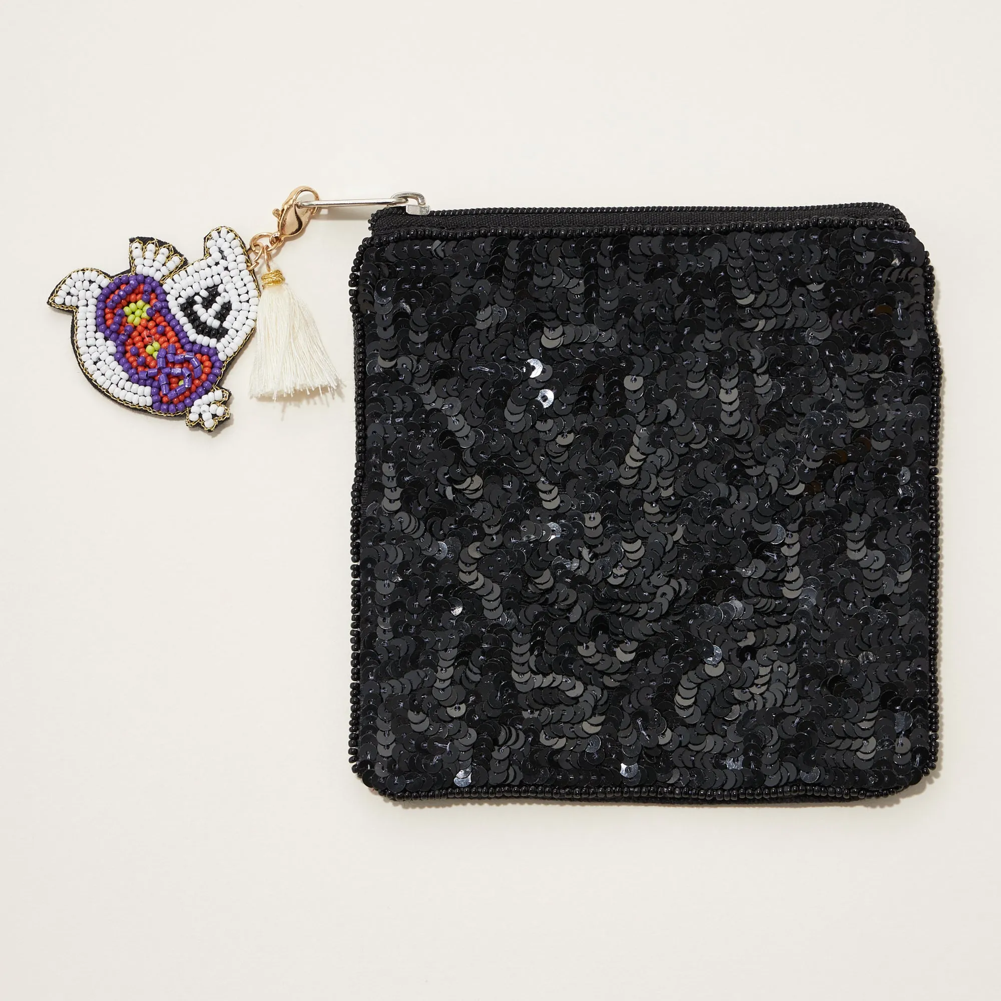 Boo Ghost Canvas Coin Pouch