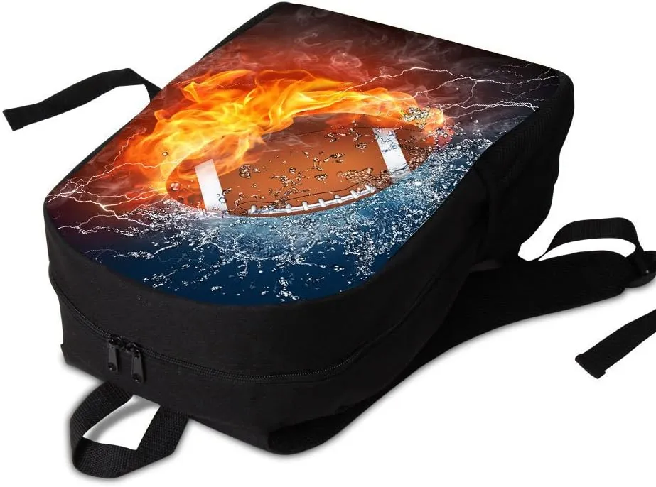 Bookbag Plane Backpack 17 Inch Black Studuent Bag for Kids Boys Mens Airplane Design
