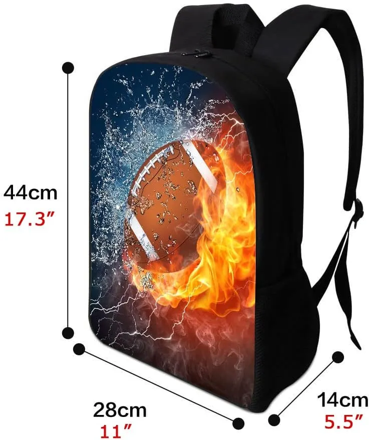 Bookbag Plane Backpack 17 Inch Black Studuent Bag for Kids Boys Mens Airplane Design