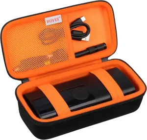 BOVKE Travel Case Compatible with Tire Inflator Portable Air Compressor, 120 PSI Air Pump Carrying Bag Storage Holder, Mesh Pocket for USB Cable, Air House, Connector and More, Black