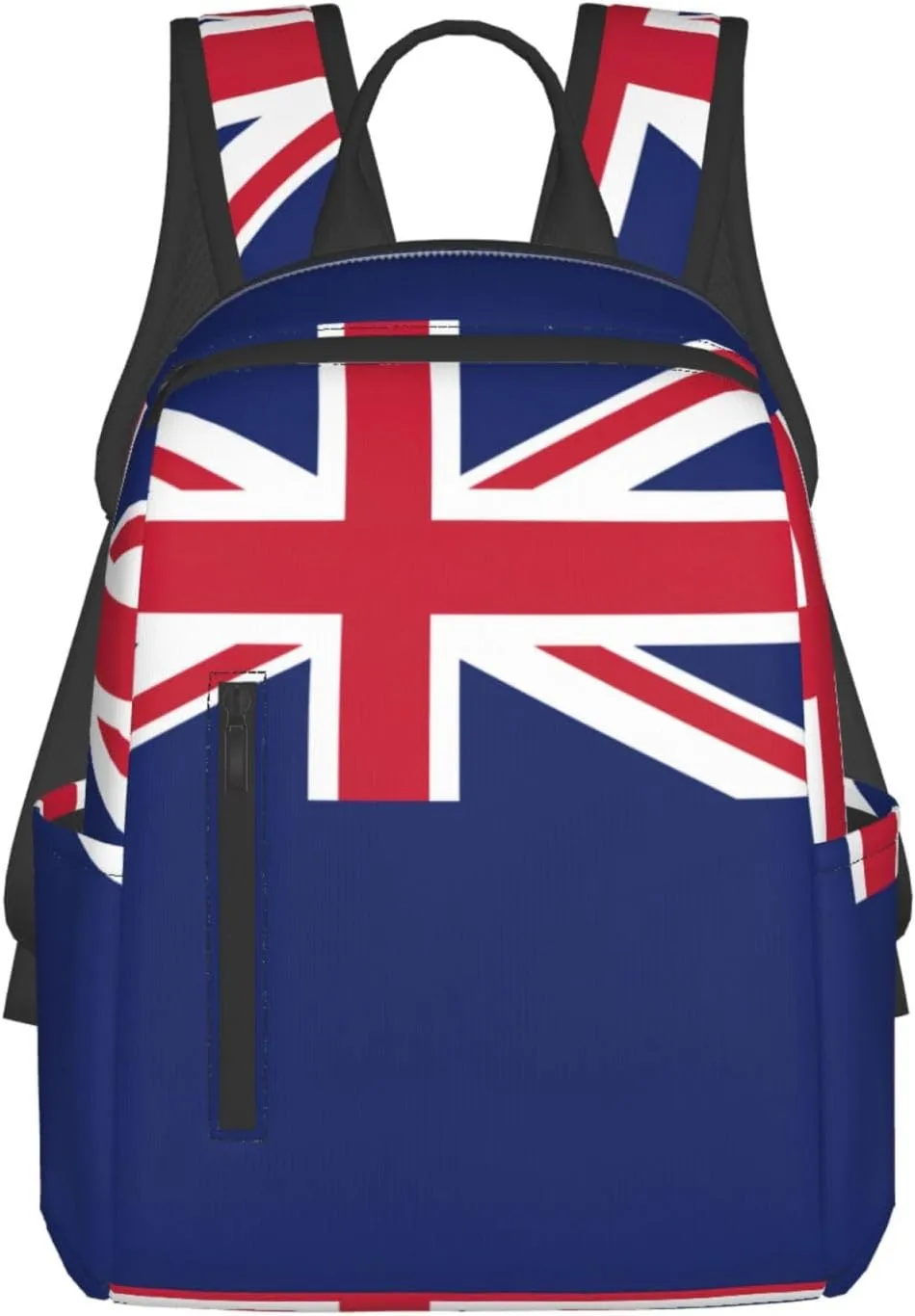 BREAUX New Zealand Flag Lightweight Backpack Travel Shoulder Bag Laptop Backpack High Density Twill Composite Fabric