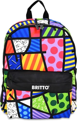 Britto Romero 15" Polyester Twill Backpack, Colorful Landscape