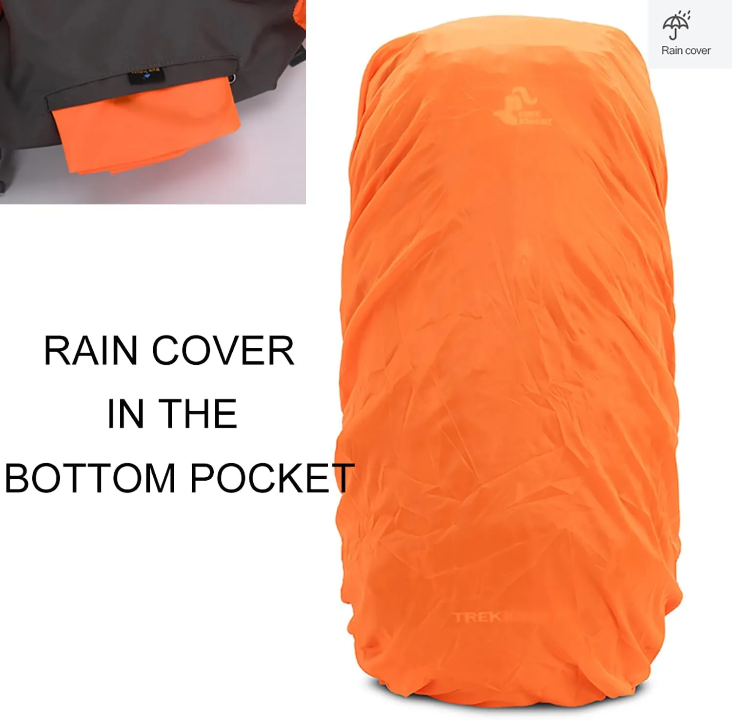 Bseash 60L Hiking Camping Backpack with Rain Cover, Waterproof Large Capacity Outdoor Sport Travel Daypack Climbing Touring (Purple)