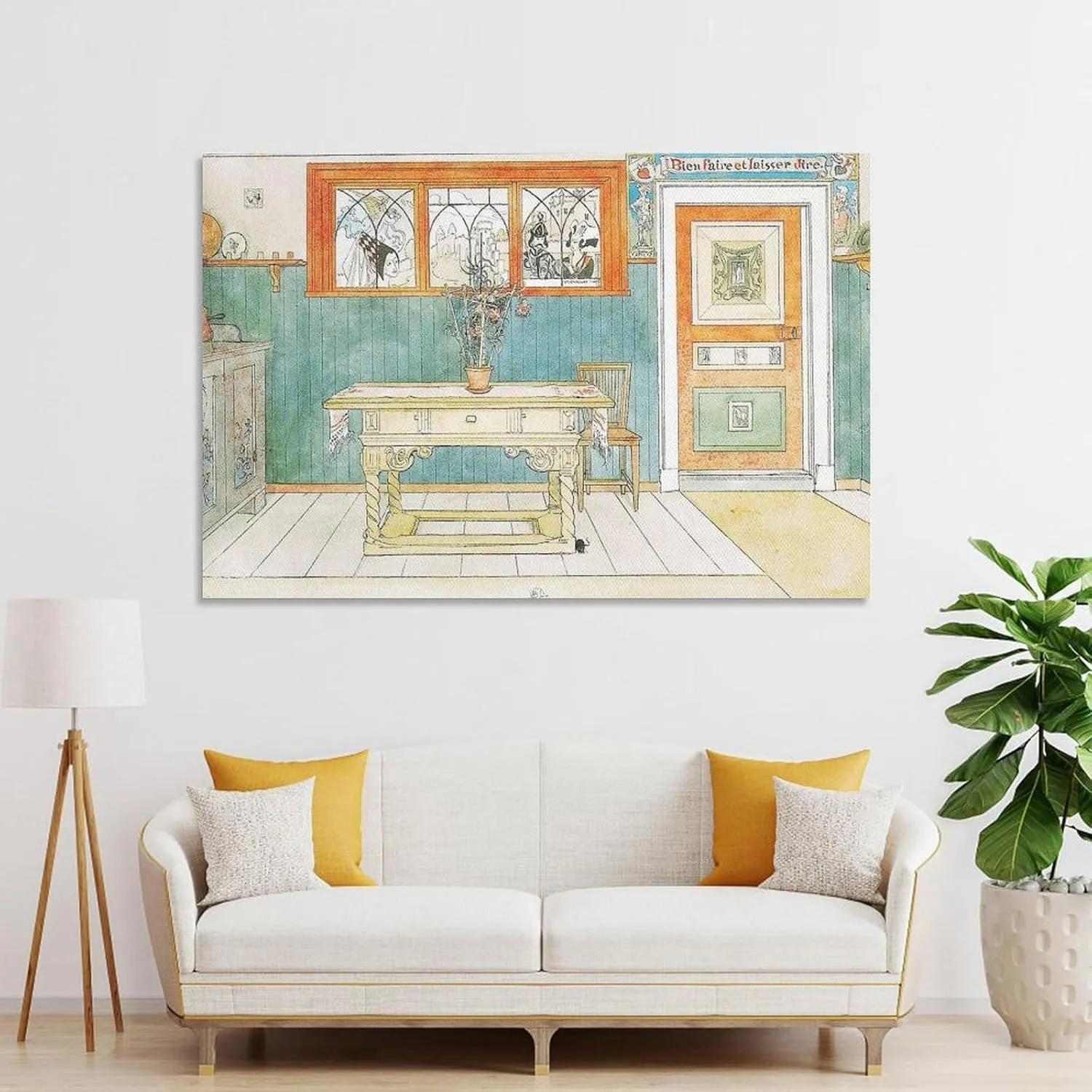 BUniq Carl Larsson - Matsalen Canvas Art Poster And Wall Art Picture Print Modern Family Bedroom Decor Posters 20x30inch(50x75cm)