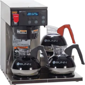 BUNN Axiom 15-3, Automatic Commercial 12-Cup Coffee Maker, 3 Lower Warmers, 38700.0002,Gray