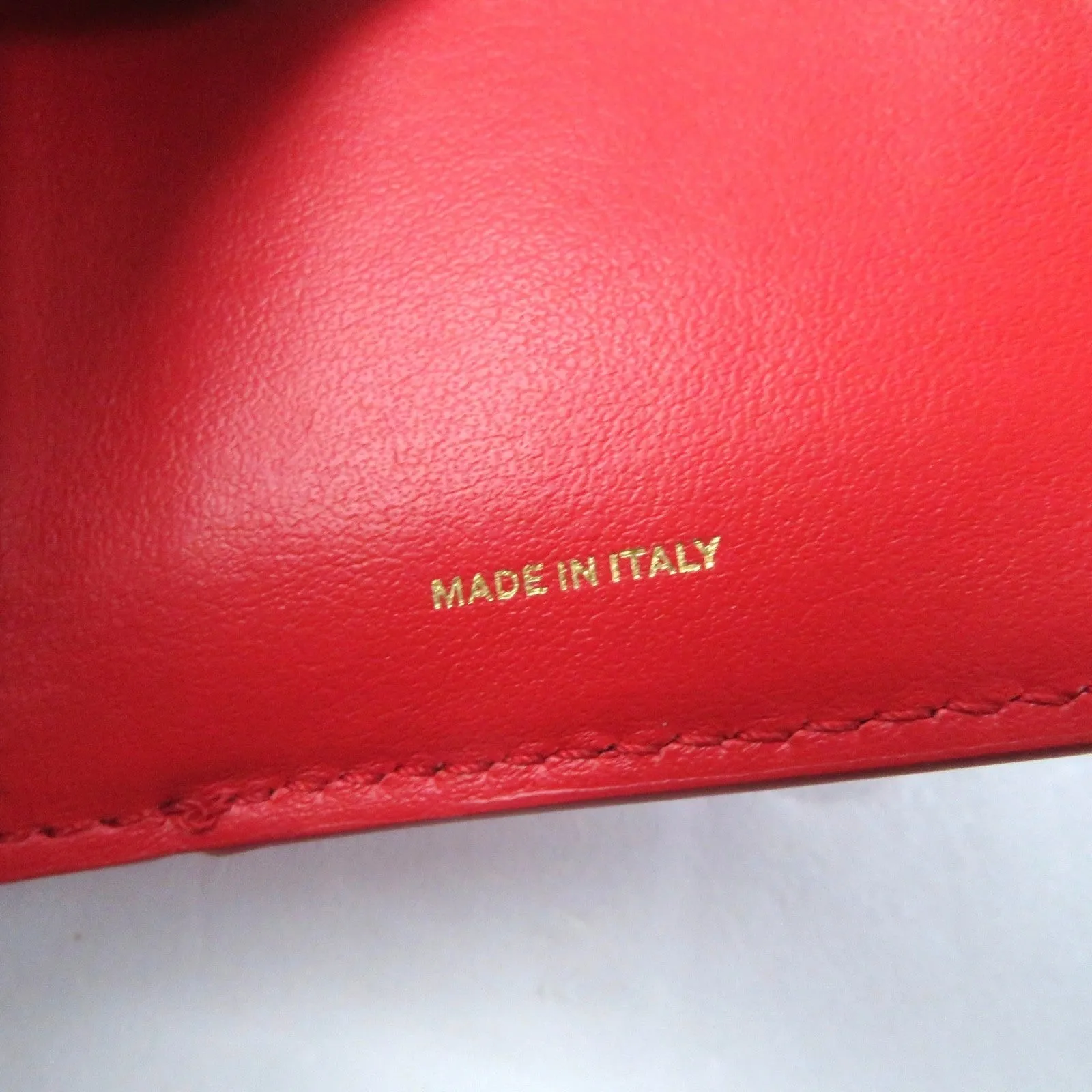 Burberry TB Logo Leather Compact Wallet