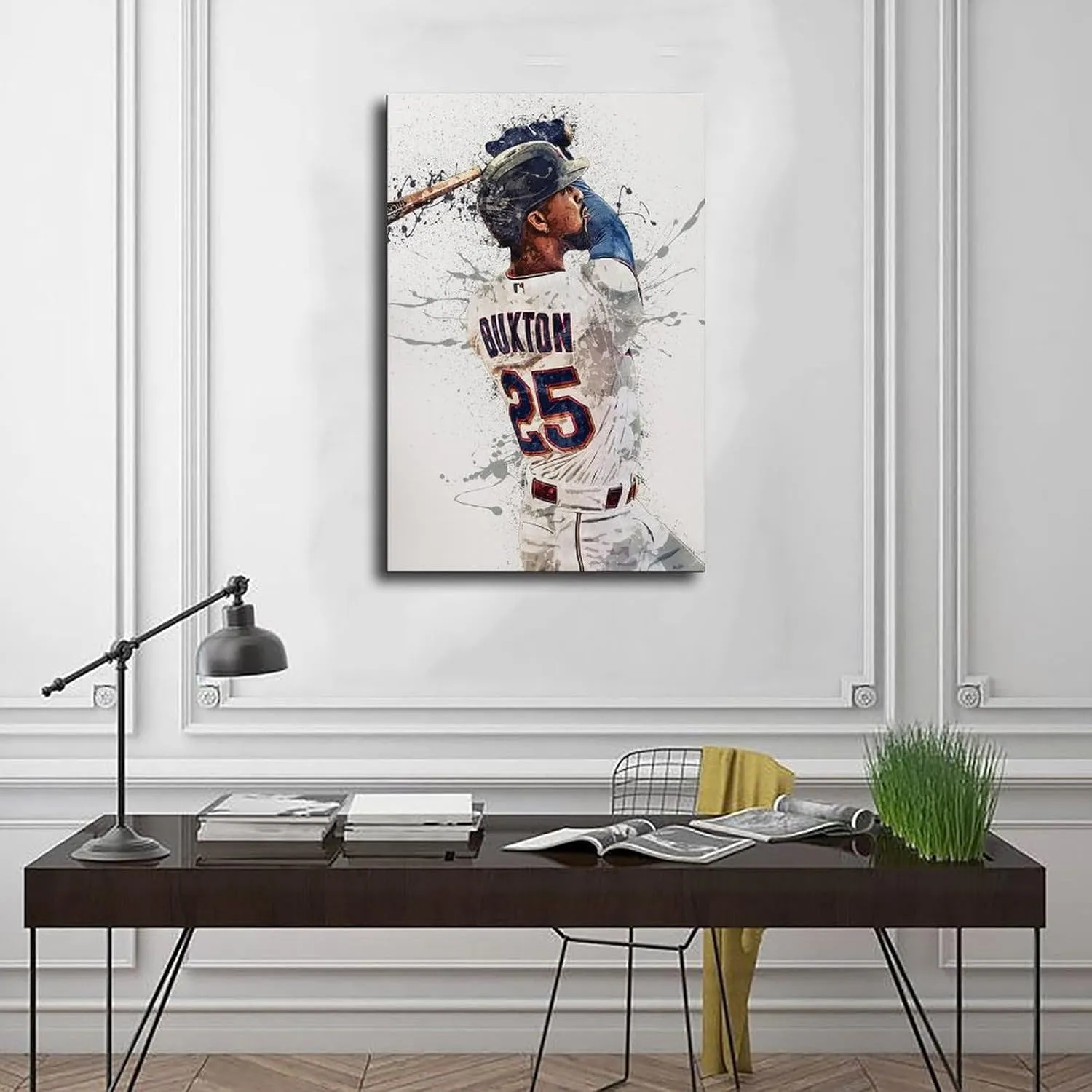 Byron Buxton Poster Baseball Canvas Poster Bedroom Decor Sports Landscape Office Room Decor Gift Unframe:12x18inch(30x45cm)