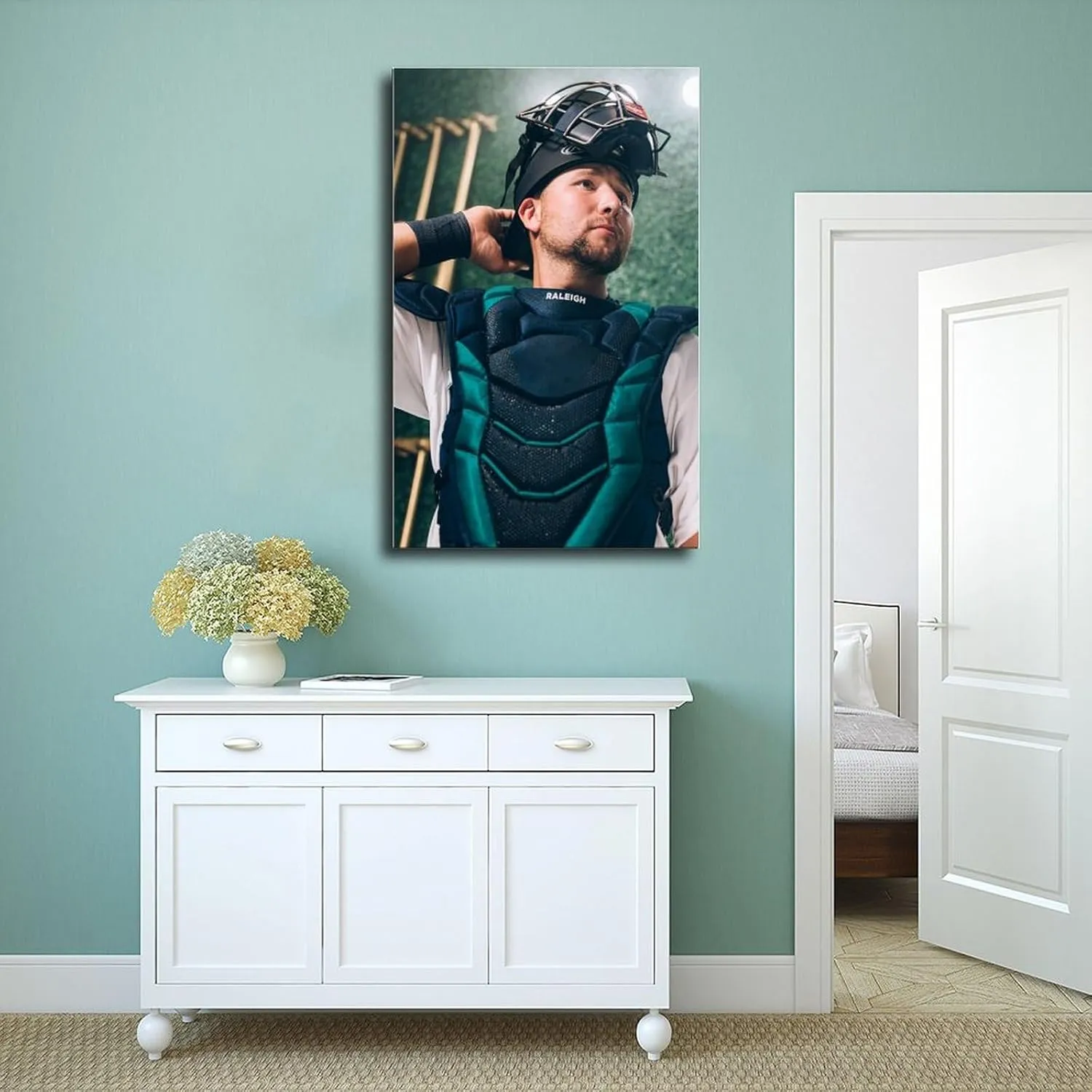 Cal Raleigh Baseball Playe3 Canvas Poster Bedroom Decor Sports Landscape Office Room Decor Gift Unframe: Unframe:12x18inch(30x45cm)