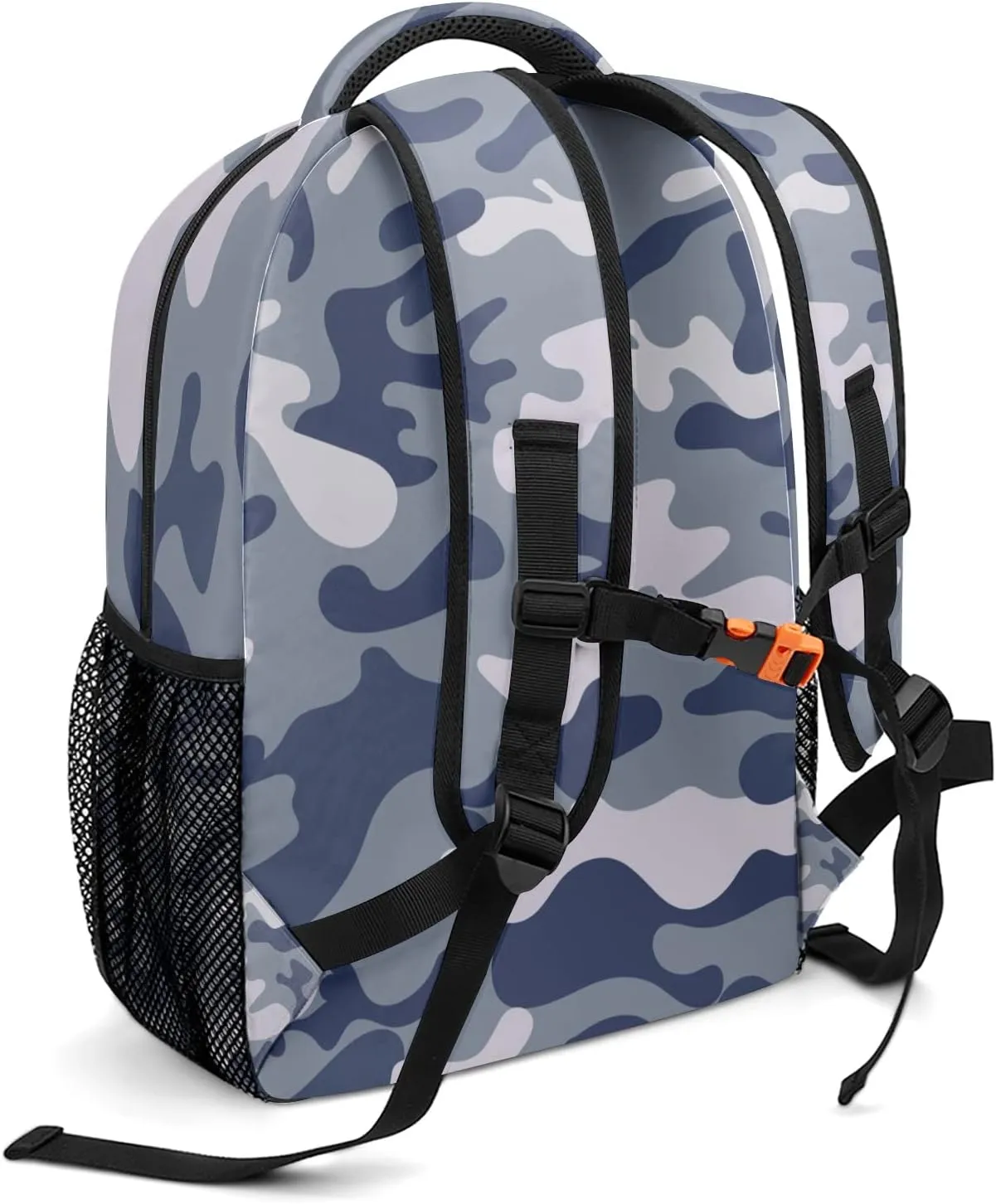 Camouflage Abstract Colorful Backpack Personalized Name Causual Daypack for Sport Camping