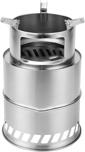 Camp Stove Wood,Portable Wood Stove,Foldable Camping Stainless Steel Stove, for Backyard Barbecue Outdoor Camping/M