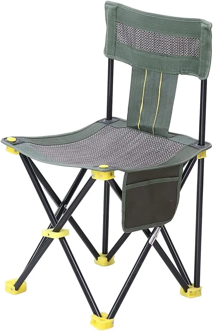 Camping Chair Fishing Chair Folding Chairs Camping Breathable Outdoor Mesh Chair Portable Beach Fishing Chair Folding Chair Stool With Side Pocket Portable Storage Lawn Chairs Outside ( Size : 33*33cm