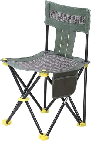 Camping Chair Fishing Chair Folding Chairs Camping Breathable Outdoor Mesh Chair Portable Beach Fishing Chair Folding Chair Stool With Side Pocket Portable Storage Lawn Chairs Outside ( Size : 33*33cm
