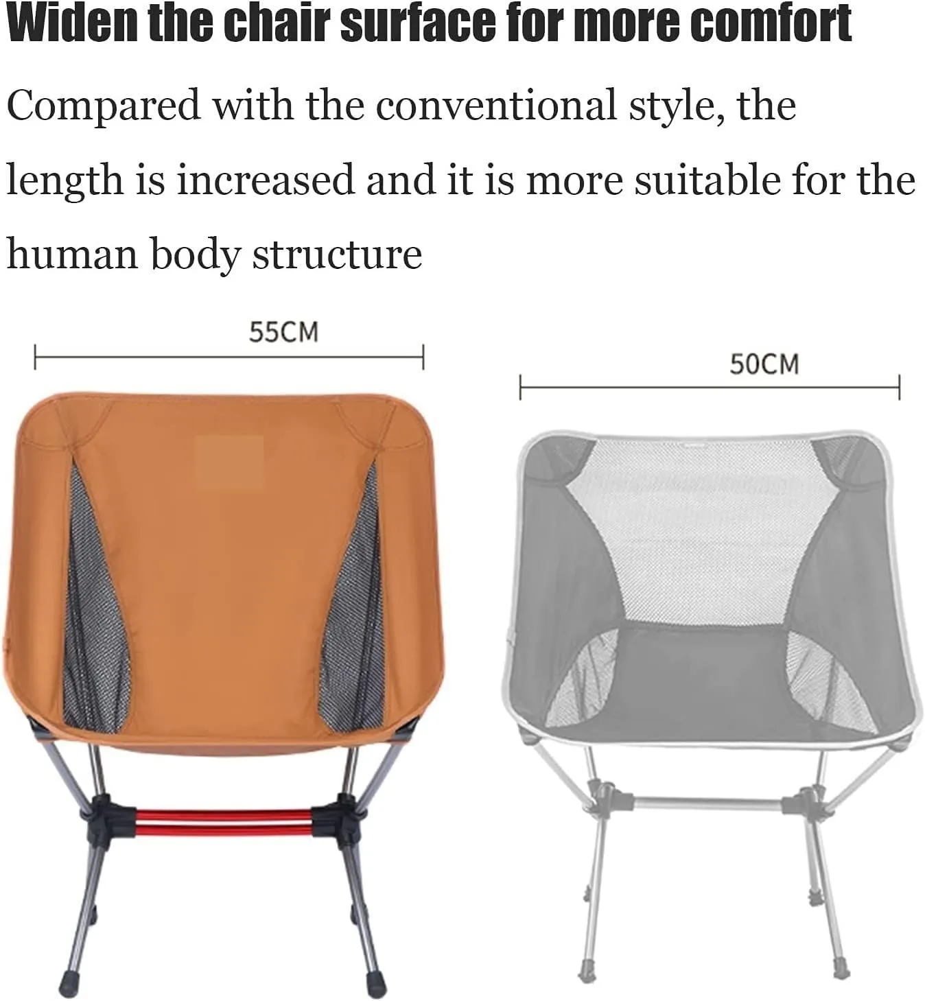 Camping Chair Ultralight Backpack Camping Chair Travel Hiking Foldable Portable Outdoor Beach Backpack Seat, Breathable Double-Sided Mesh Folding Chair (Color : Grün, Si