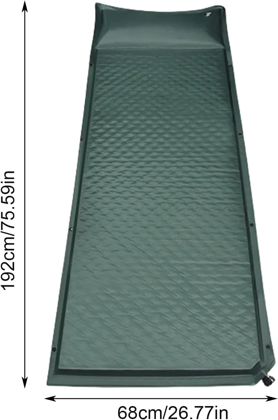 Camping Mattress Sleeping Pad, Thickness 1.97 Inch Inflatable Sleeping Mat Lightweight Waterproof Camping Bed Mat with Built-in Pump Air Mattress for Backpacking, Hiking, Tent, Traveling