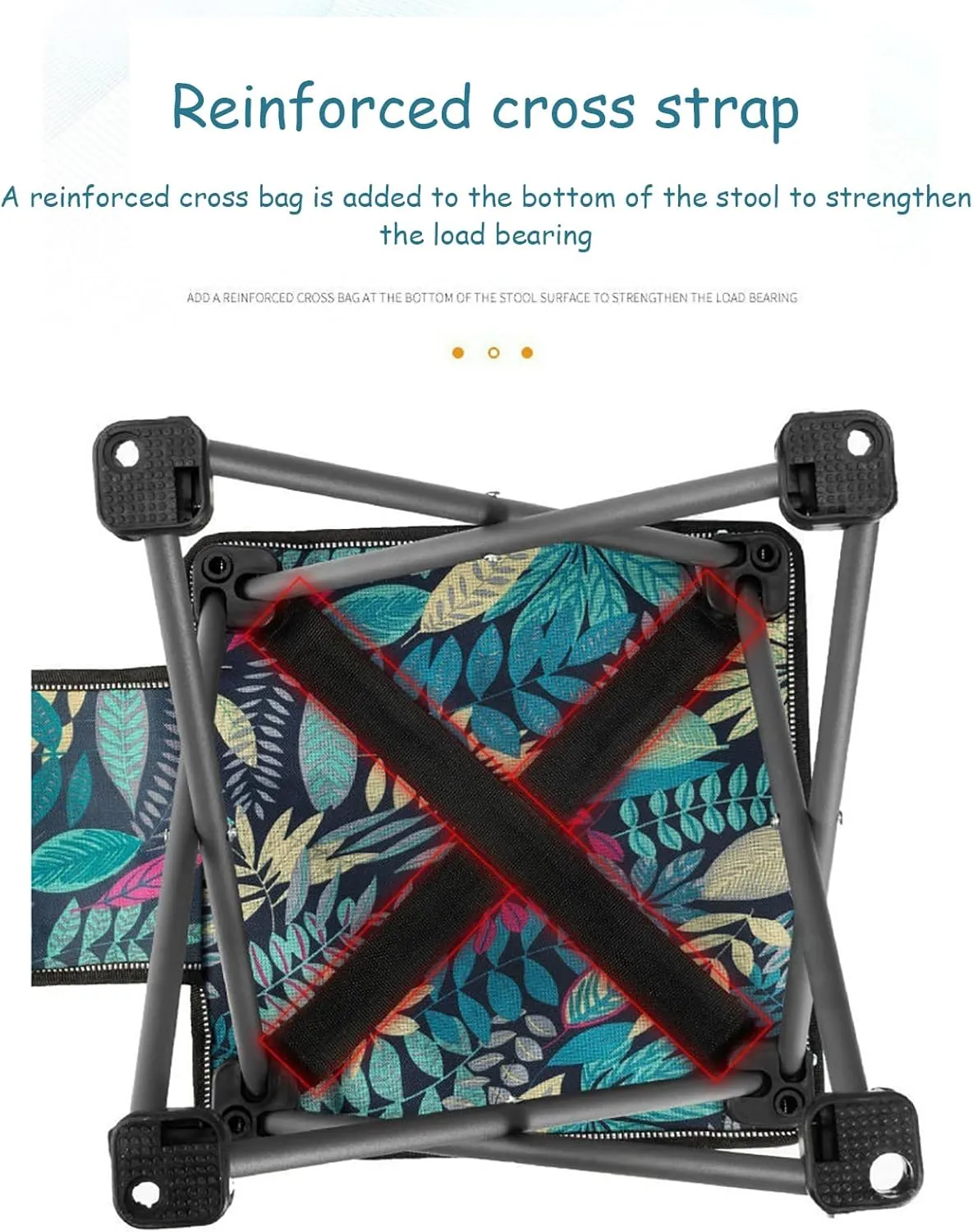 Camping Stool, Portable Folding Camping Stool with Carry Bag, 300 LBS Capacity, Lightweight, Durable, Ideal for Outdoor Activities, for Comfort & Convenience 30 * 30 * 28CM/11.8 * 11.8 * 11in E