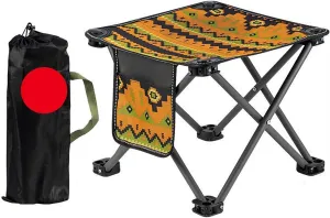 Camping Stool, Portable Folding Camping Stool with Carry Bag, 300 LBS Capacity, Lightweight, Durable, Ideal for Outdoor Activities, for Comfort & Convenience 30 * 30 * 28CM/11.8 * 11.8 * 11in E