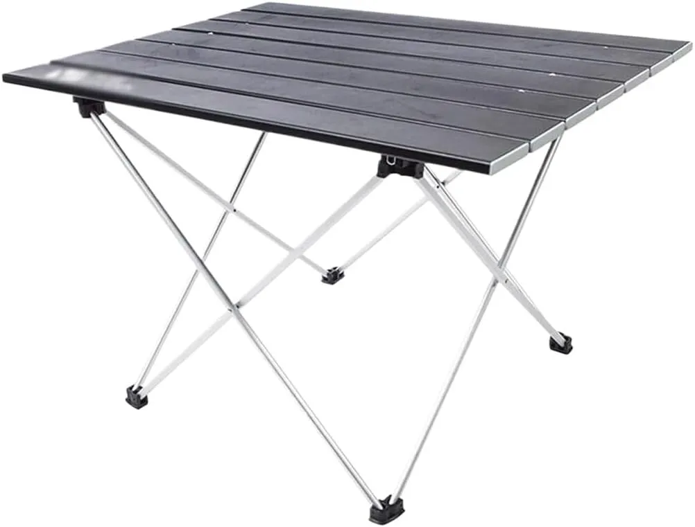 Camping Table Folding Tables Camping Folding Table Portable Camping Table with Aluminum Table Top Folding Beach Table Easy to Carry Picnic Table Foldable Table