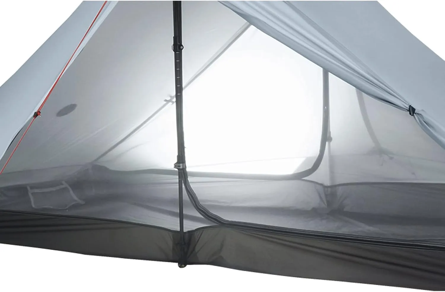Camping Tents, 2 Person Outdoor Ultralight Camping Tent 3 Season Professional 20d Nylon Both Sides Silicon Tent (Color : Gray 3 Season)